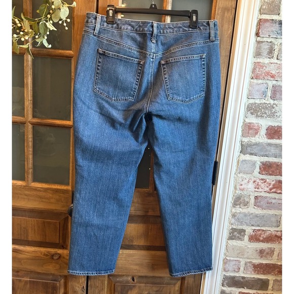 Talbots Women's Jeans Size 14W High Waist Modern Ankle Blue Denim Flawless - Picture 2 of 5